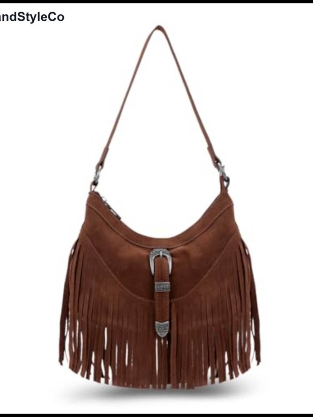 Western Fringe Hobo Purse for Women Tassel Crossbody Bag Faux Leather Shoulder